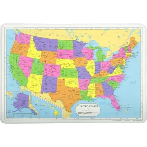 M. Ruskin Laminated Placemat Map of U.S.A. (Ì)